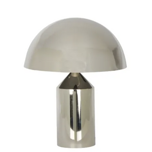 Shiny Nickel Dome Table Lamp | Lighting Collective