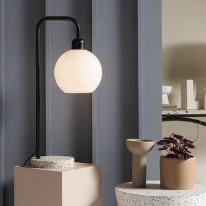 Contemporary Satin Black Desk Lamp | Lighting Collective