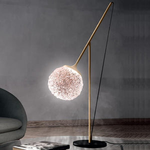Mouthblown Molten Table Lamp | Assorted Finish PInk Brass