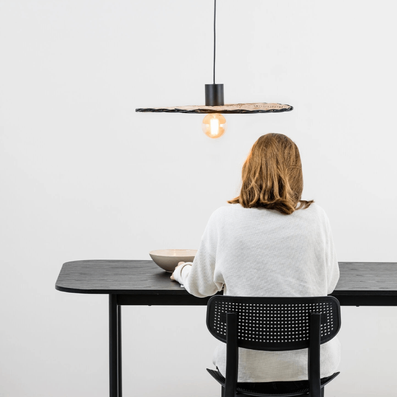 Mediterranean Rattan Disc Pendant Light