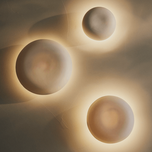 Handmade Porcelain Eclipse Wall Light cluster