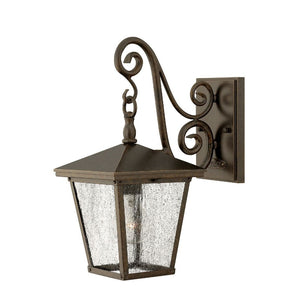 Small Bronze Scroll Arm Exterior Wall Light |  Lighting Collective
