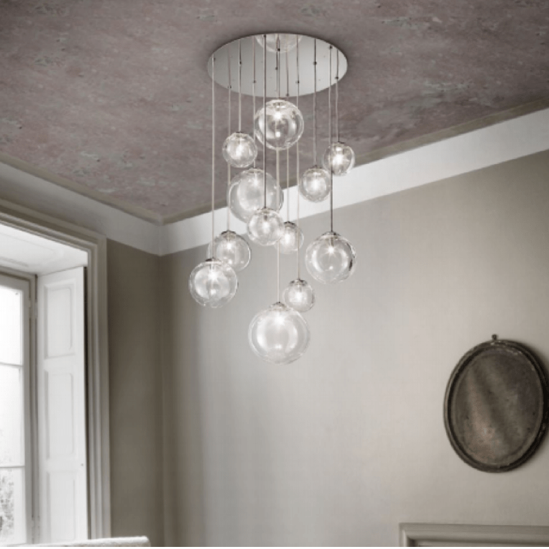 Italian Combination Globe Pendant Light Assorted Configurations