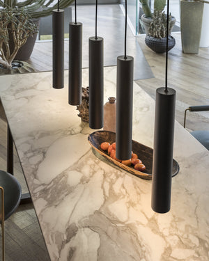 Italian Sleek Cylindrical Pendant | Assorted Finishes