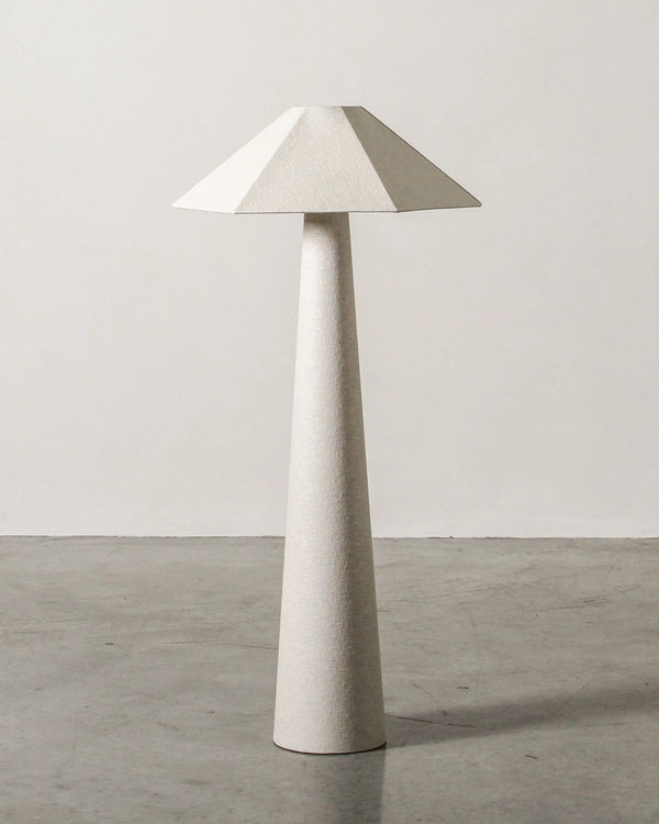 Geometric Boucle Floor Lamp