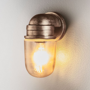 Industrial Maritime Wall Light | Brass and Glass | Lighting collective