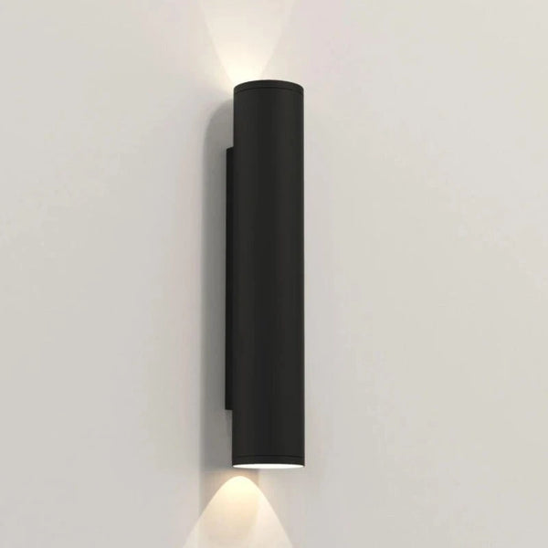 Matte Black Tubular Wall Light