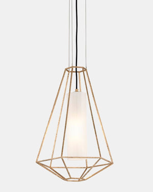 Framed Gold Leaf Pendant