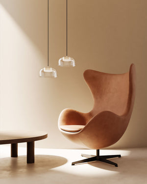 Rounded Glass Pendant Light