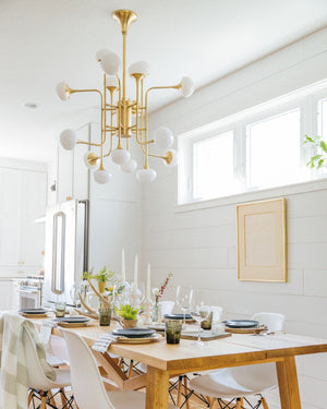 Oblate Spheroid Chandelier