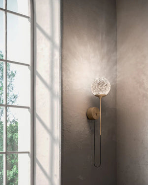 Textured Mouth-Blown Glass Wall Light