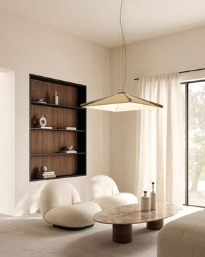 Exterior Folded Fabric Pendant