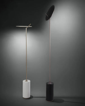 Minimal Aluminium Disc Up Floor Light | Assorted Finishes