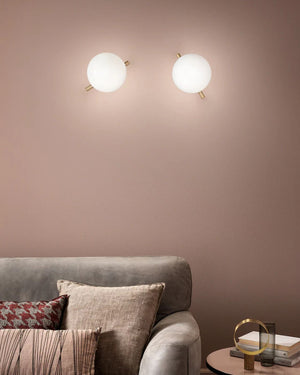 Adjustable Rod Orb Wall Light