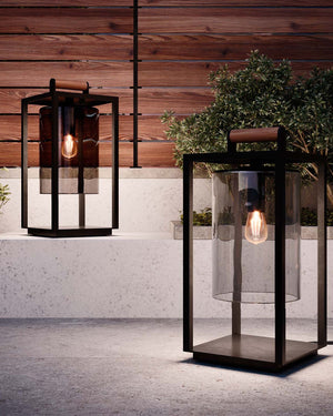 Modern Glass Dome Outdoor Lantern