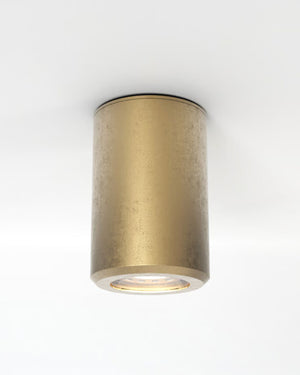 Solid Brass Cylinder Surface Ceiling Mount