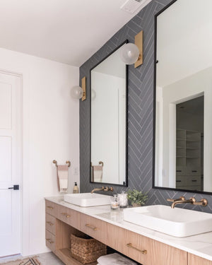 Frosted Orb Wall Light | Assorted Finishes