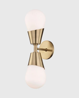 Double Minimalist Orb Wall Light | Assorted Finishes