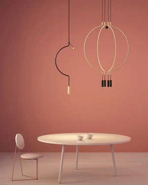 Contemporary Sculptural Pendant Cluster