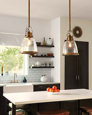 Modern Industrial Glass Pendant | Assorted Finishes and Sizes