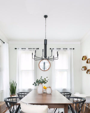 Mid-Century Modern Candelabra Chandelier