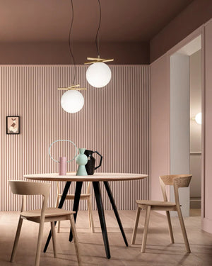 Adjustable Rod Orb Pendant Light