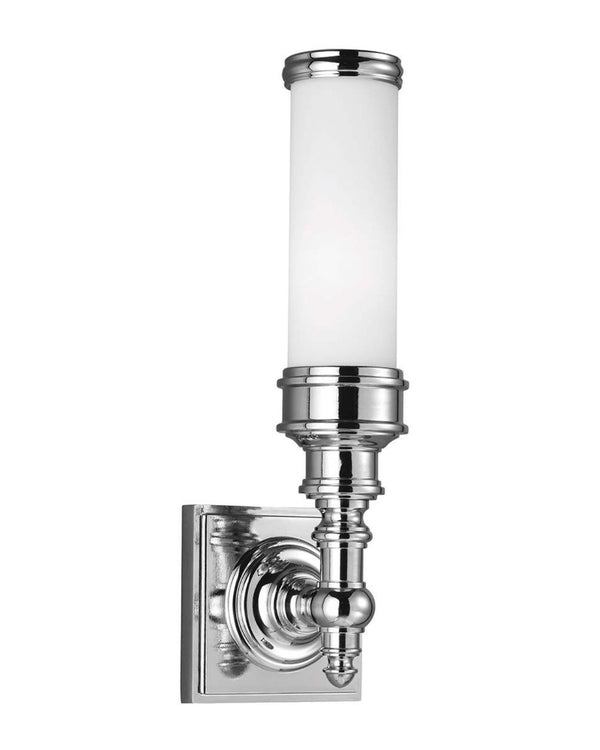 Polished Chrome Tall Arm IP44 Bathroom Wall Light