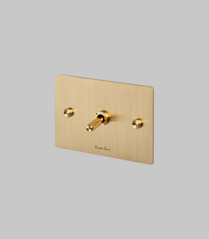 1 Toggle Switch | Brass | Lighting Collective