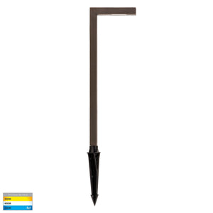 Exterior Antique Brass Spike Light