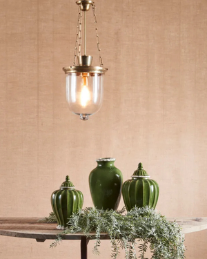 3 Chain Industrial Jar Lantern | Assorted Finishes