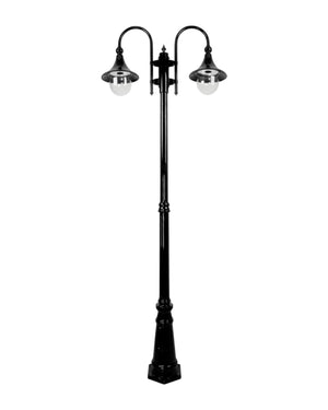 Traditional Two Head Aluminium Plain Post Monaco | Assorted Finishes