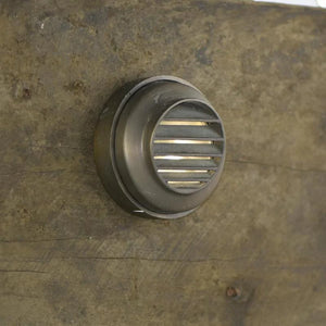 Solid Cast Brass Grooved Step Light