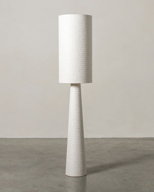 Handloom Cotton Floor Lamp