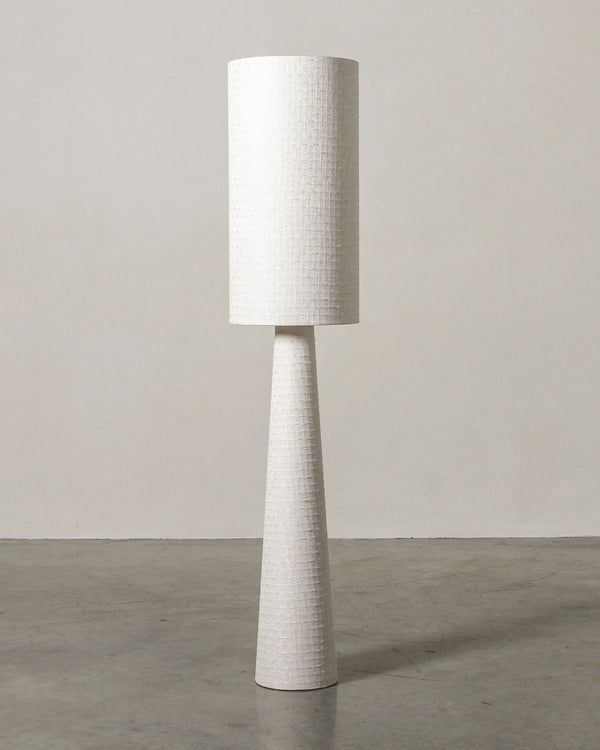 Handloom Cotton Floor Lamp