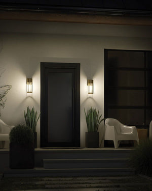 Seeded Glass Wall Lantern