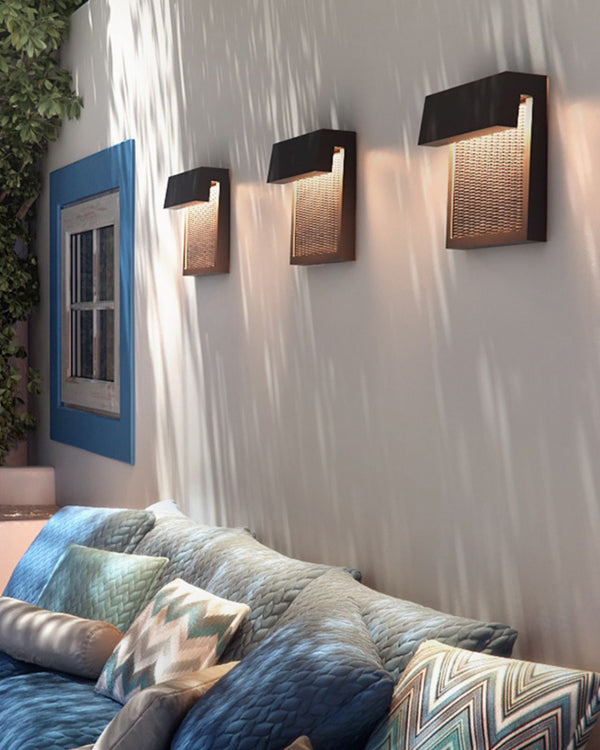 Hand Woven Organic Exterior Wall Light