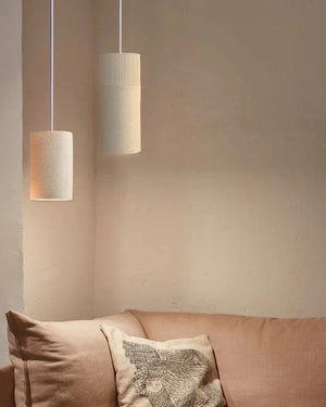 Textured Cylindrical Pendant Light | Terra