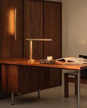 Reeded Brass Wall Light