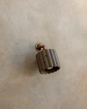 Adjustable Fluted Concrete Wall Light