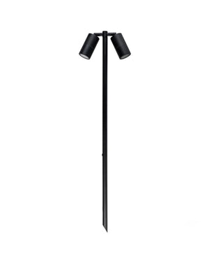 Adjustable Double Head Spike Light | Black