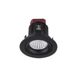 Adjustable Recessed Downlight | Black | Small | Side