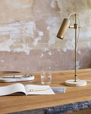 Brass Adjustable Spotlight Table Lamp | Lighting Collective
