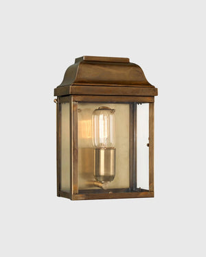 Antique Brass Exterior Wall Lantern