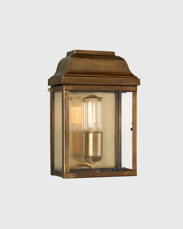 Antique Brass Exterior Wall Lantern