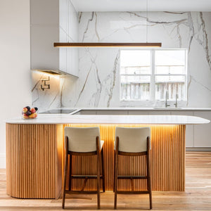 Australian Curved Timber Linear Pendant | Spotted Gum