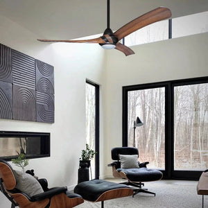 Arumi | Modern Contoured Blades Ceiling Fan | Insitu | With Light Kit 