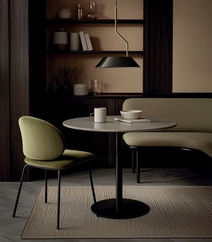 Balanced Black & Synthetic Rattan Pendant