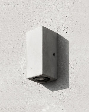 Recycled Concrete D Wall Light | Bentu