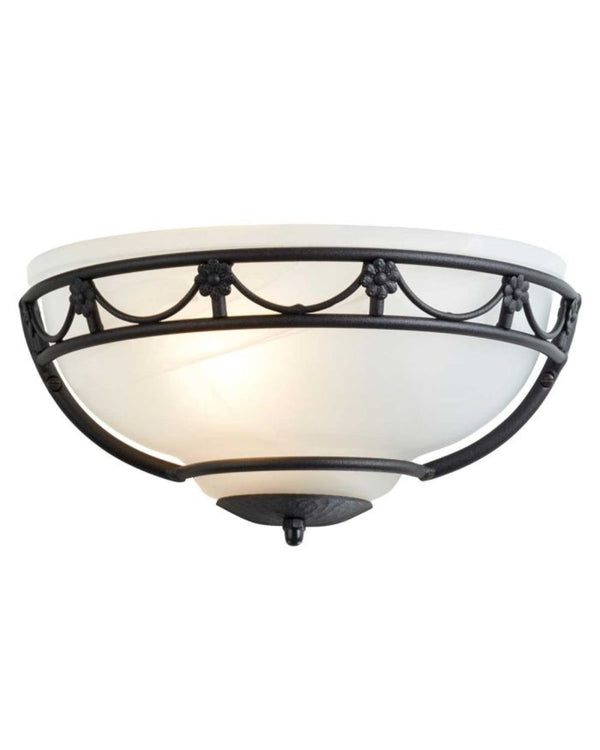 Black Flower Detail Ceiling Light