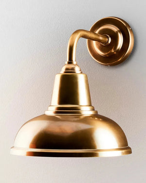 Brass Curved Bracket Wall Light | Brass